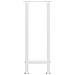 Gambe per Tavolo Consolle Bianche 2 pz 28x(72-73) cm Acciaio - Foto miniatura 5