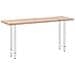 Gambe per Tavolo Consolle Bianche 2 pz 28x(72-73) cm Acciaio - Foto miniatura 8