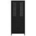 Credenza Rovere Nero 69,5 x 34 x 180 cm Legno multistrato - Foto miniatura 8