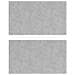 Dischi Quadrati 2 pcs Argento 50 x 30 cm Alluminio - Foto miniatura 1