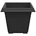 Vaso quadrato per fiori 24 pcs Nero 38 x 38 x 30 cm Plastica - Foto miniatura 6
