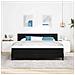 Letto a molle con materasso Nero 180 x 200 cm Tessuto - Foto miniatura 3