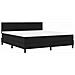 Letto a molle con materasso Nero 180 x 200 cm Tessuto - Foto miniatura 4