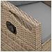 Panchina da giardino Beige e Grigio Chiaro 105 x 60 x 112 cm - Foto miniatura 7