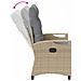 Panchina da giardino Beige e Grigio Chiaro 105 x 60 x 112 cm - Foto miniatura 9