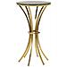 Tavolino Vkh879-oro-vetro-50x50x92 Cm - Foto miniatura 1