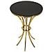 Tavolino Vkh879-oro-vetro-50x50x92 Cm - Foto miniatura 2