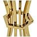 Tavolino Vkh879-oro-vetro-50x50x92 Cm - Foto miniatura 3