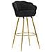 Sgabello Alto Vkh452-nero-metallo-55x53x110 Cm - Foto miniatura 1