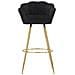 Sgabello Alto Vkh452-nero-metallo-55x53x110 Cm - Foto miniatura 2