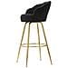 Sgabello Alto Vkh452-nero-metallo-55x53x110 Cm - Foto miniatura 3