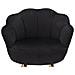 Sgabello Alto Vkh452-nero-metallo-55x53x110 Cm - Foto miniatura 6