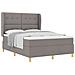 Letto a molle con materasso Talpa 200 x 140 cm Tessuto - Foto miniatura 1