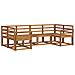 Set di divani da esterno 6 pcs Naturale - Foto miniatura 3