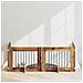 Cancello per cani con supporti 4 pcs Legno antico 80 x 60 cm - Foto miniatura 2