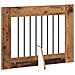 Cancello per cani con supporti 4 pcs Legno antico 80 x 60 cm - Foto miniatura 5