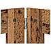 Cancello per cani con supporti 4 pcs Legno antico 80 x 60 cm - Foto miniatura 6