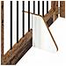 Cancello per cani con supporti 4 pcs Legno antico 80 x 60 cm - Foto miniatura 7