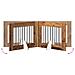 Cancello per cani con supporti 4 pcs Legno antico 80 x 60 cm - Foto miniatura 8