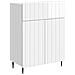 Credenza Bianco Lucido 66 x 34,5 x 92 cm Legno ingegnerizzato - Foto miniatura 1