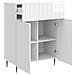 Credenza Bianco Lucido 66 x 34,5 x 92 cm Legno ingegnerizzato - Foto miniatura 3