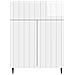 Credenza Bianco Lucido 66 x 34,5 x 92 cm Legno ingegnerizzato - Foto miniatura 4