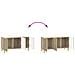 Mobile TV Rovere Sonoma 99 x 34,5 x 50 cm Legno ingegnerizzato - Foto miniatura 9