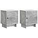 Armadio da Notte 2 pcs Grigio Cemento 43 x 34,5 x 50 cm - Foto miniatura 1