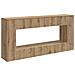 Tavolo consolle Rigato Rovere Artigianale 155 x 29 x 74 cm - Foto miniatura 1