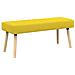 Panchina trapuntata a canale Giallo Chiaro 110 x 40 x 46 cm - Foto miniatura 1