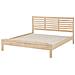 Letto Matrimoniale Moderno In Legno Marrone Chiaro 160x200cm Carnac - Foto miniatura 13