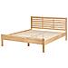 Letto Matrimoniale Moderno In Legno Marrone Chiaro 160x200cm Carnac - Foto miniatura 18