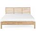 Letto Matrimoniale Moderno In Legno Marrone Chiaro 160x200cm Carnac - Foto miniatura 7