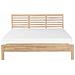 Letto Matrimoniale Moderno In Legno Marrone Chiaro 160x200cm Carnac - Foto miniatura 3
