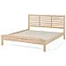 Letto Matrimoniale Moderno In Legno Marrone Chiaro 160x200cm Carnac - Foto miniatura 10