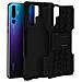 Cover Huawei P30 Pro Antishock Silicone Policarbonato Supporto Integrato Nero - Foto miniatura 1