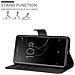 Custodia Compatibile Con Sony Xperia Xa1 Plus In Nero Carbone - Coperchio Protettiva Con Chiusura Magnetica, Funzione Stand E Tasca Per Le Carte - Foto miniatura 3
