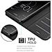 Custodia Compatibile Con Sony Xperia Xa1 Plus In Nero Carbone - Coperchio Protettiva Con Chiusura Magnetica, Funzione Stand E Tasca Per Le Carte - Foto miniatura 5