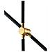 Lampadario Antitesi Nera / oro 2xe14 91x75x13cm - Foto miniatura 1