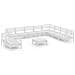 Set Divani Da Giardino 11 Pz Bianco In Legno Massello Di Pino - Foto miniatura 2