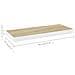 Scaffali A Parete 2 Pz Rovere E Bianco 60x23,5x3,8 Cm In Mdf - Foto miniatura 2