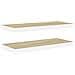 Scaffali A Parete 2 Pz Rovere E Bianco 60x23,5x3,8 Cm In Mdf - Foto miniatura 1