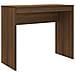 Scrivania Rovere Marrone 90x40x72 cm in Legno Multistrato - Foto miniatura 2