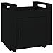 Carrello Per Scrivania Nero 60x45x60 Cm In Legno Multistrato - Foto miniatura 2