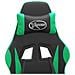 Sedia Da Gaming Nera E Verde In Similpelle - Foto miniatura 10