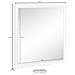 Specchio Rino, Specchio Da Bagno, 100% Made In Italy, Cm 60x2h60, Bianco Lucido - Foto miniatura 3