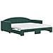 Divano Letto Estraibile Materassi Verde Scuro 100x200 Velluto - Foto miniatura 1