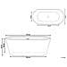 Vasca Da Bagno Freestanding Havana 170 X 73 Cm Bianco - Foto miniatura 3
