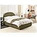 Letto Matrimoniale Bouclé Verde Oliva Con Contenitore 140 X 200 Cm Vaucluse - Foto miniatura 1