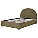 Letto Matrimoniale Bouclé Verde Oliva Con Contenitore 140 X 200 Cm Vaucluse - Foto miniatura 6